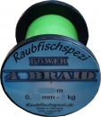 Raubfischspezi  Power  Braid 0,22 mm - 15 kg  "Neongrün"          /50m
