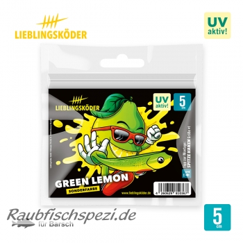 Lieblingsköder "Green Lemon" 5cm   -6 Stück-