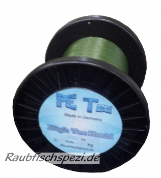 Raubfischspezi  PE Tec 0,10 mm - 6 kg  "Grün"          /50m