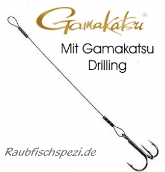 Stinger / Angsthaken mit Gamakatsu Drilling  Gr. 4    - 10 Stück -