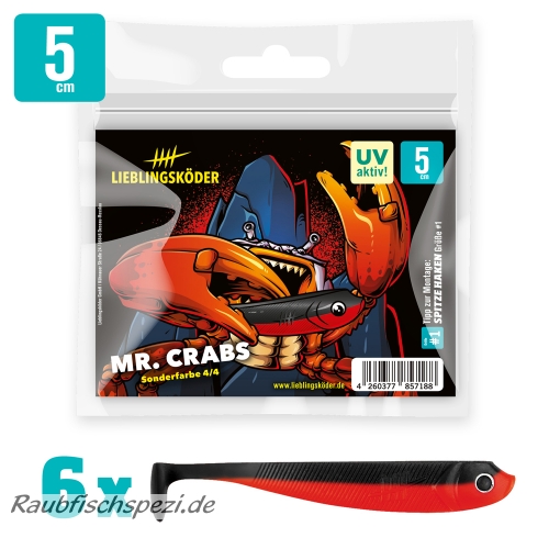 Lieblingsköder "Mr.Crabs" 5cm   -6 Stück-
