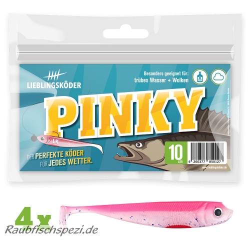 Lieblingsköder "Pinky"  10 cm  -4 Stück-