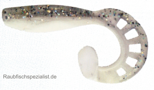 Zandertail 12,5 cm (Gr.E) -Kristallweiss- 4 Stück