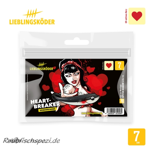 Lieblingsköder "Heartbreaker"  7 cm  -5 Stück-