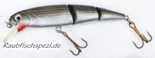 Fladen Double Jointed 10,5 cm "Silver- Black"